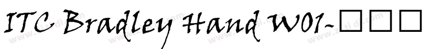 ITC Bradley Hand W01字体转换